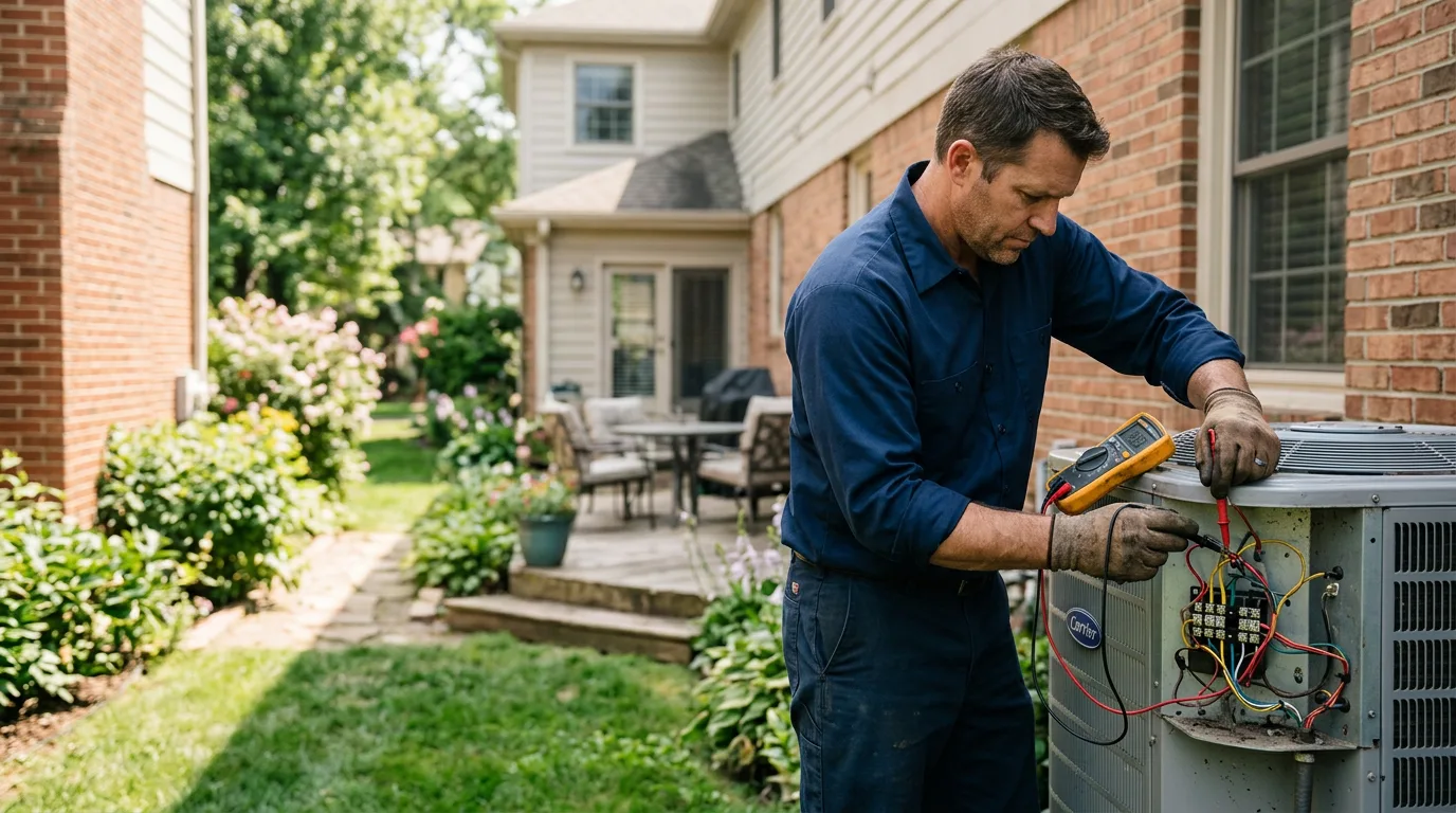 HVAC technician working near Prairie View, TX